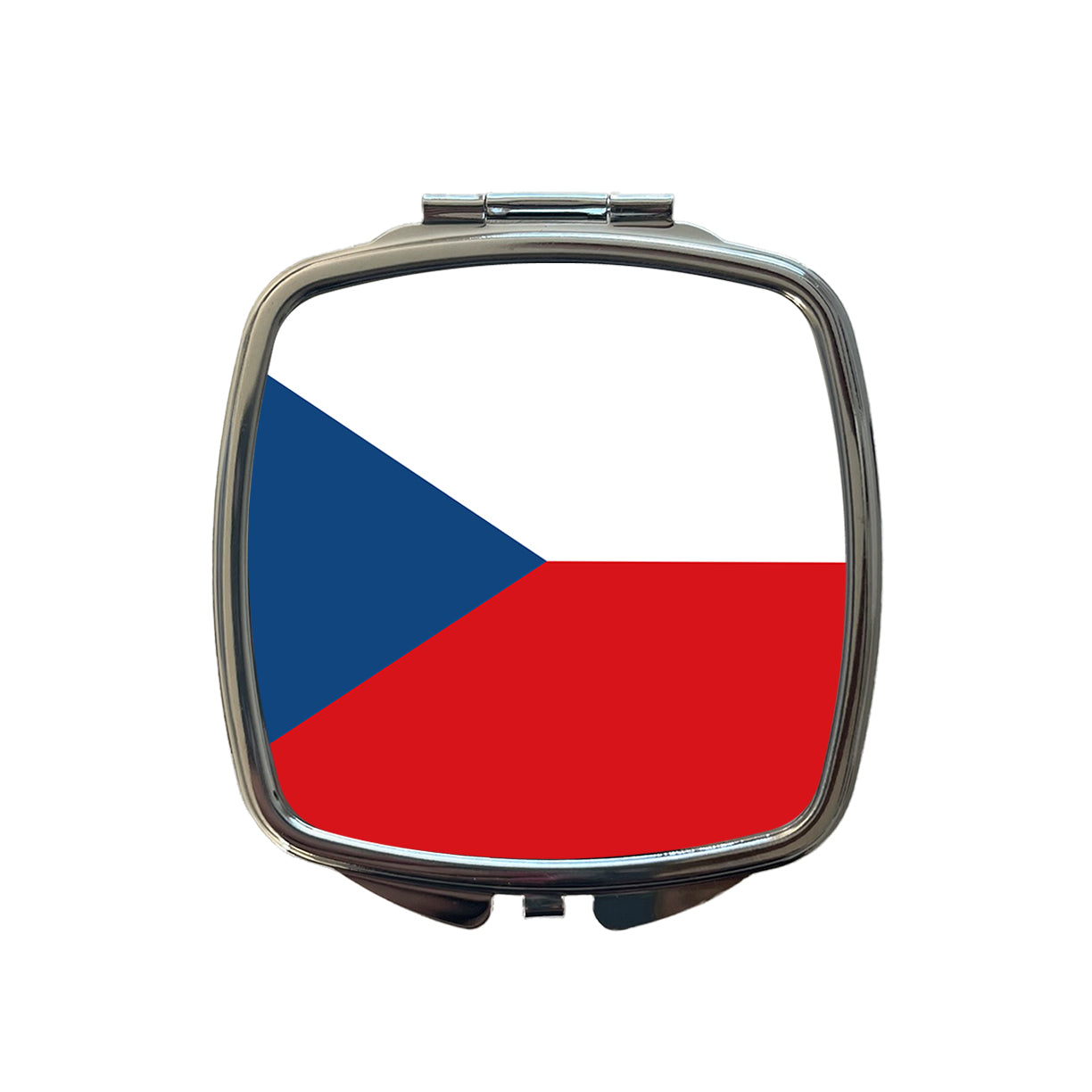Czechia Country Flag Small Travel Purse Handbag Pocket Makeup Compact Mirror