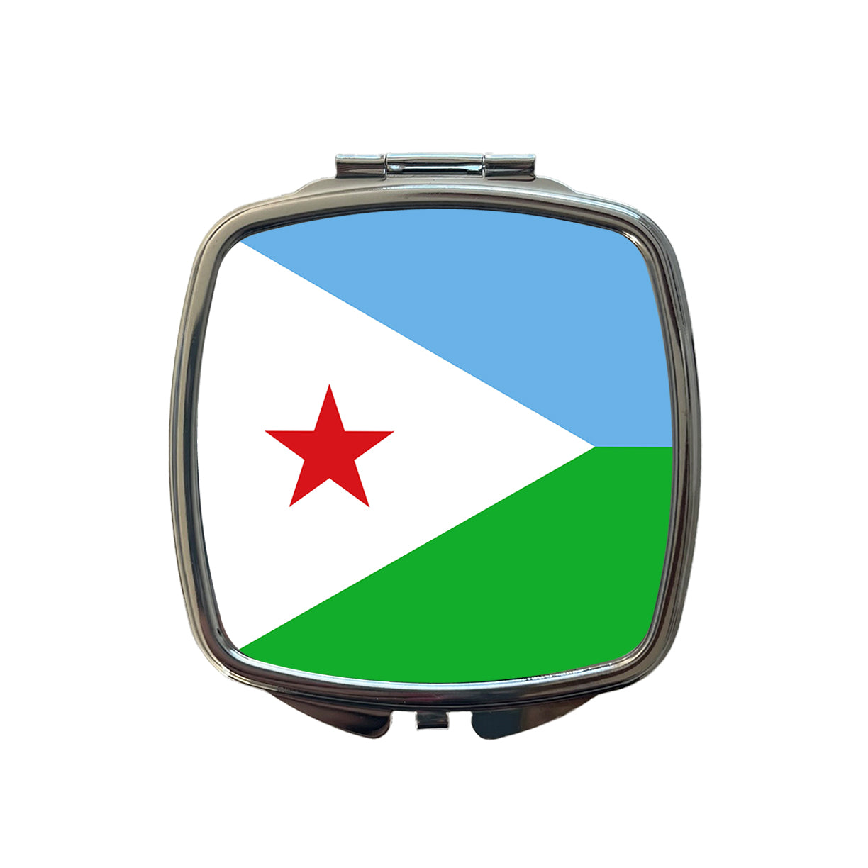 Djibouti Country Flag Small Travel Purse Handbag Pocket Makeup Compact Mirror