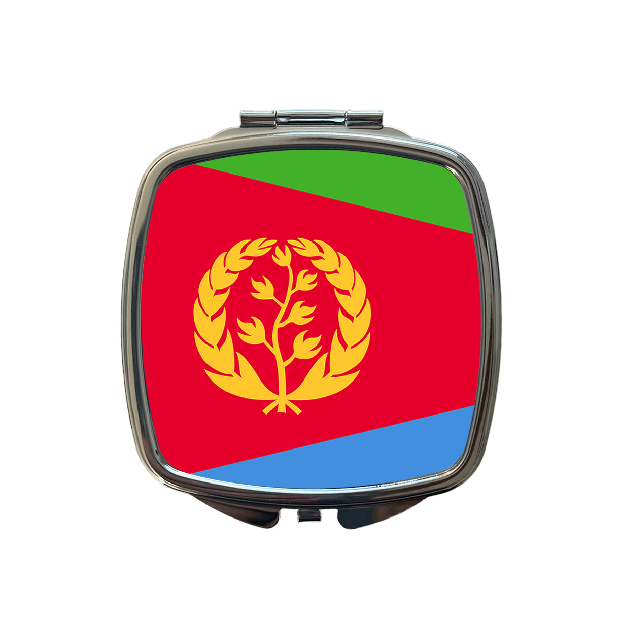 Eritrea Country Flag Small Travel Purse Handbag Pocket Makeup Compact Mirror