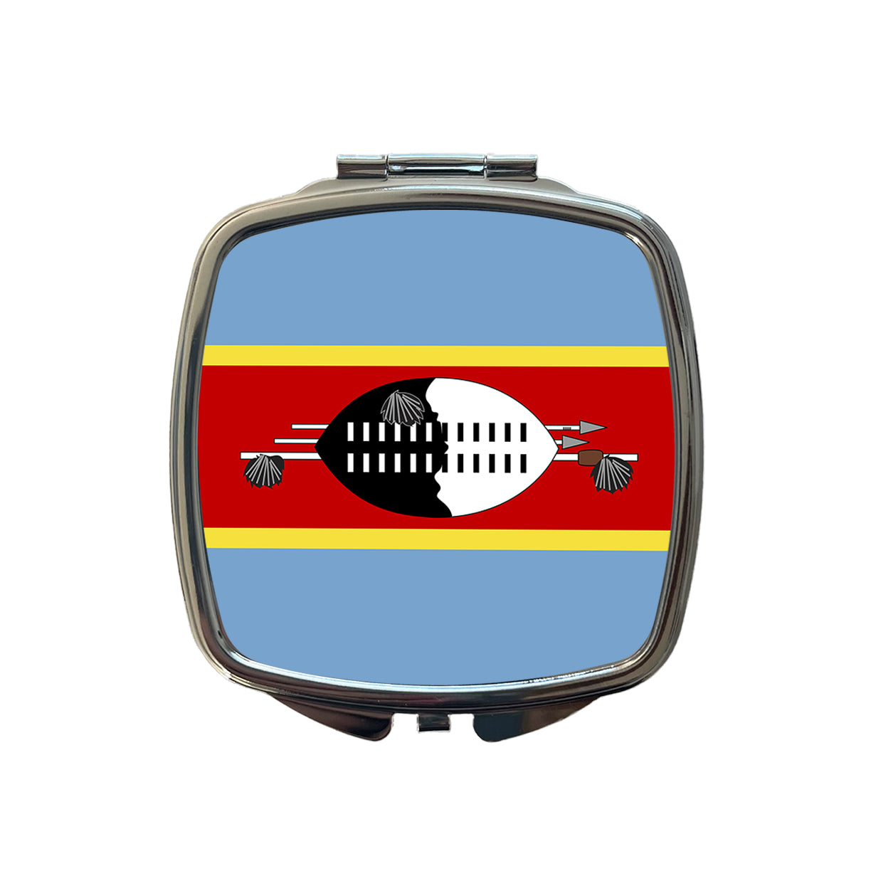 Eswatini Country Flag Small Travel Purse Handbag Pocket Makeup Compact Mirror