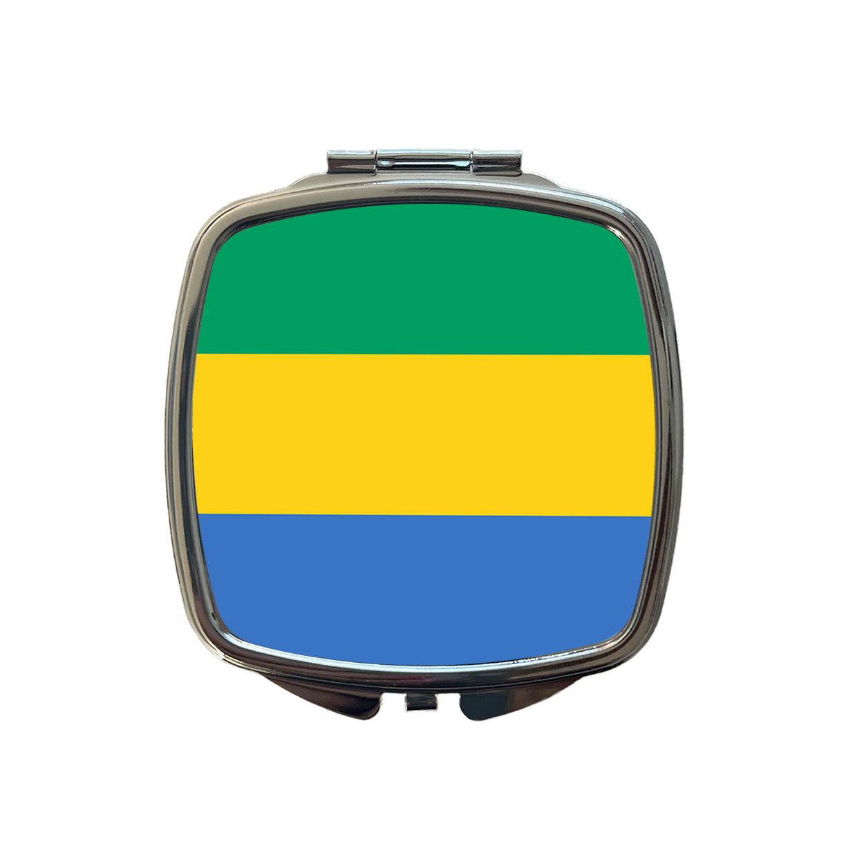 Gabon Country Flag Small Travel Purse Handbag Pocket Makeup Compact Mirror