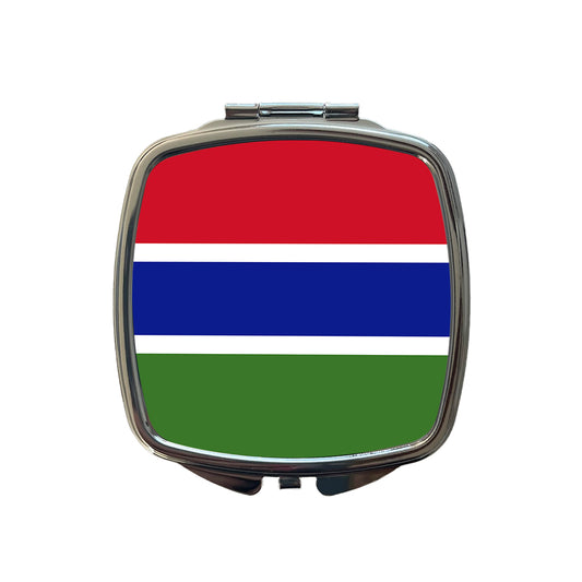 Gambia (the) Country Flag Small Travel Purse Handbag Pocket Makeup Compact Mirror
