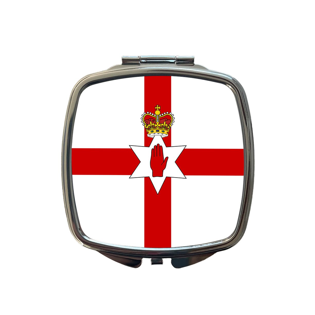 Great Britain Northern Ireland Country Flag Small Travel Purse Handbag Pocket Makeup Compact Mirror