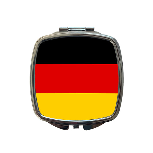 Germany Country Flag Small Travel Purse Handbag Pocket Makeup Compact Mirror