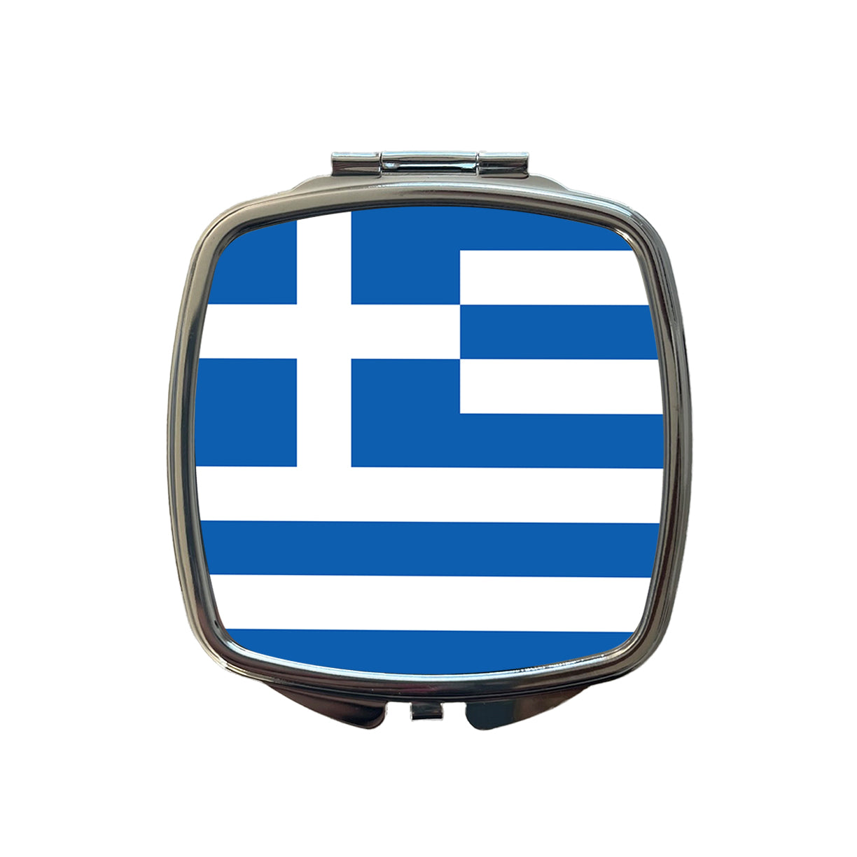 Greece Country Flag Small Travel Purse Handbag Pocket Makeup Compact Mirror