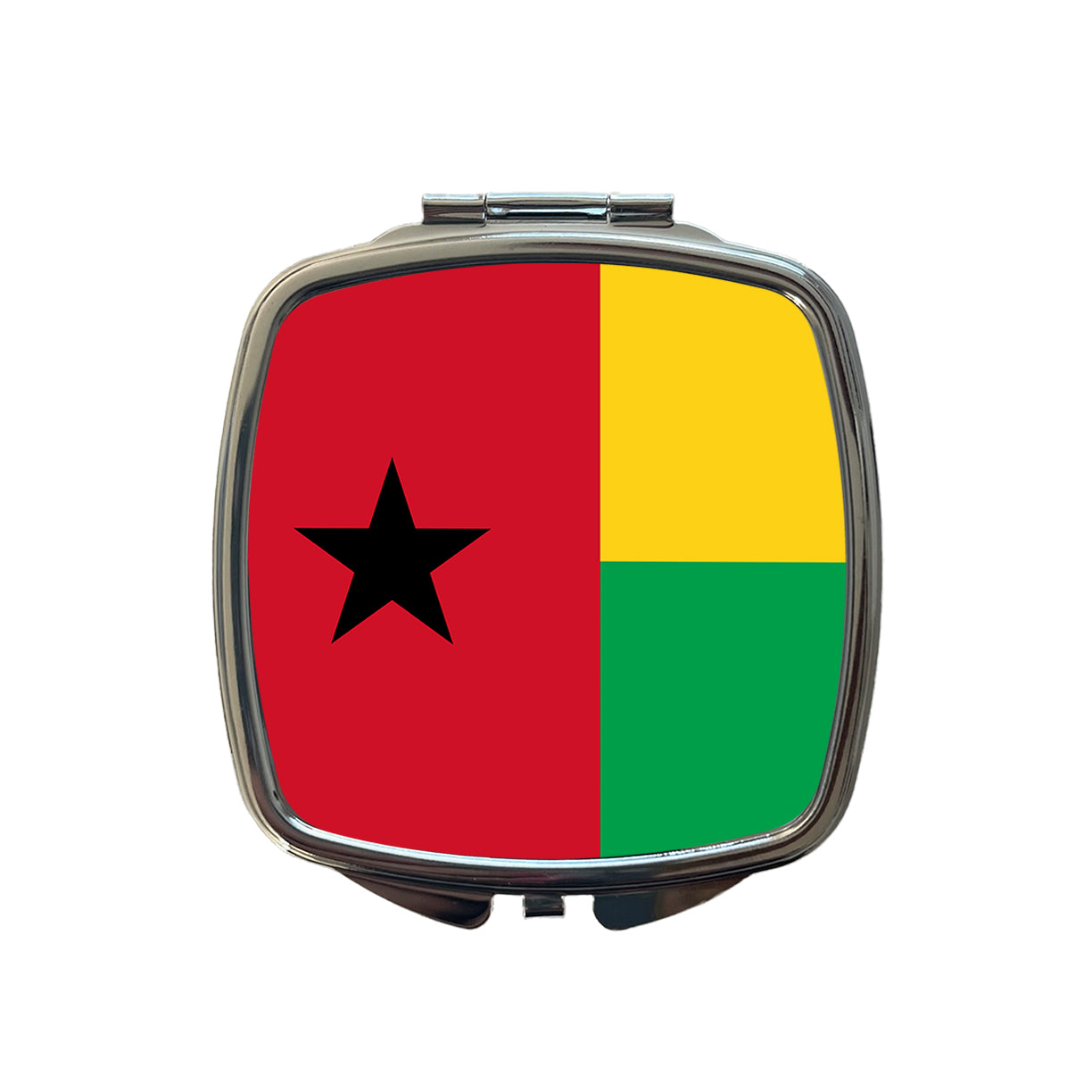 Guinea-Bissau Country Flag Small Travel Purse Handbag Pocket Makeup Compact Mirror