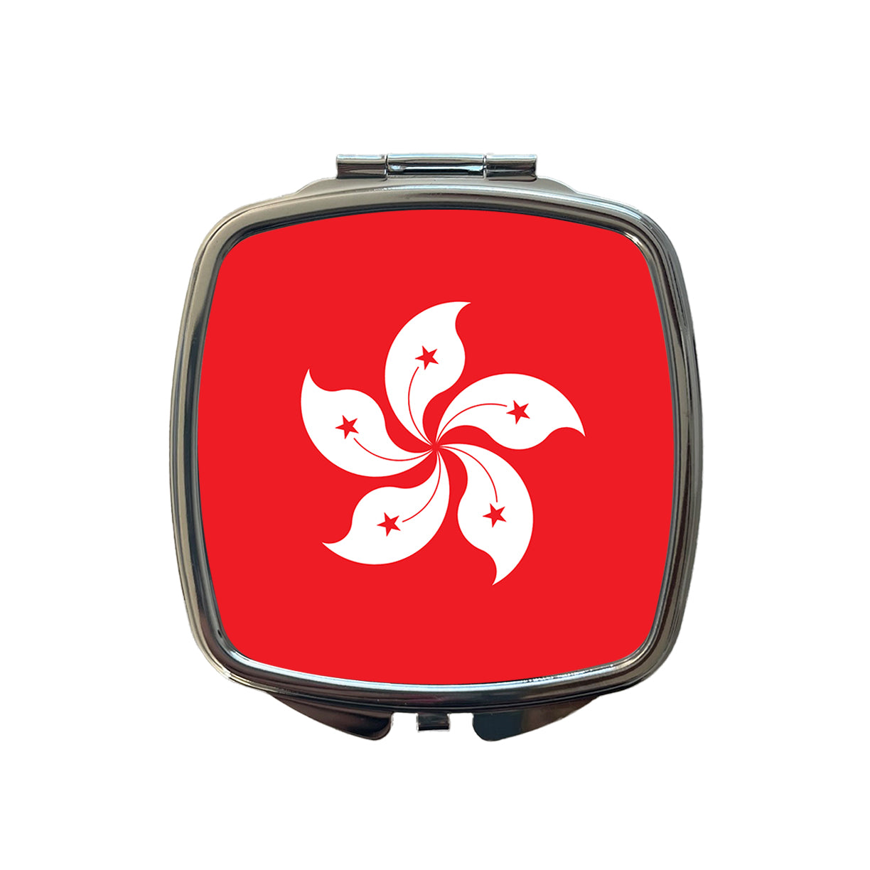 Hong Kong Country Flag Small Travel Purse Handbag Pocket Makeup Compact Mirror