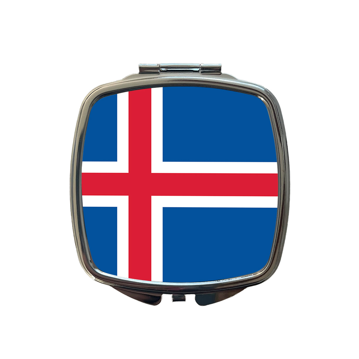 Iceland Country Flag Small Travel Purse Handbag Pocket Makeup Compact Mirror