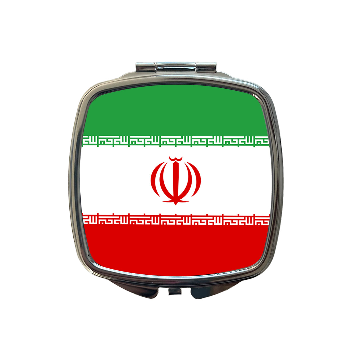 Iran Country Flag Small Travel Purse Handbag Pocket Makeup Compact Mirror