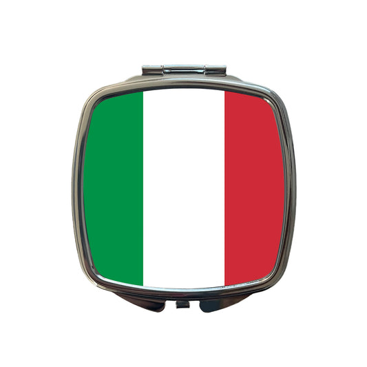 Italy Country Flag Small Travel Purse Handbag Pocket Makeup Compact Mirror