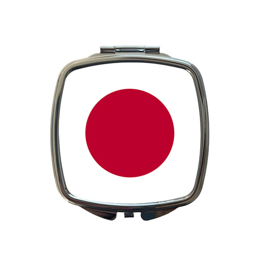 Japan Country Flag Small Travel Purse Handbag Pocket Makeup Compact Mirror