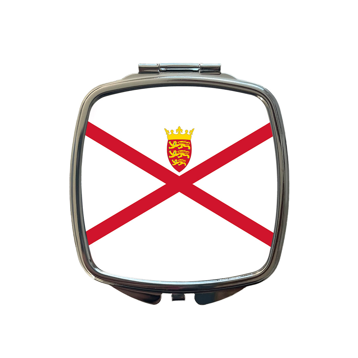 Jersey Country Flag Small Travel Purse Handbag Pocket Makeup Compact Mirror