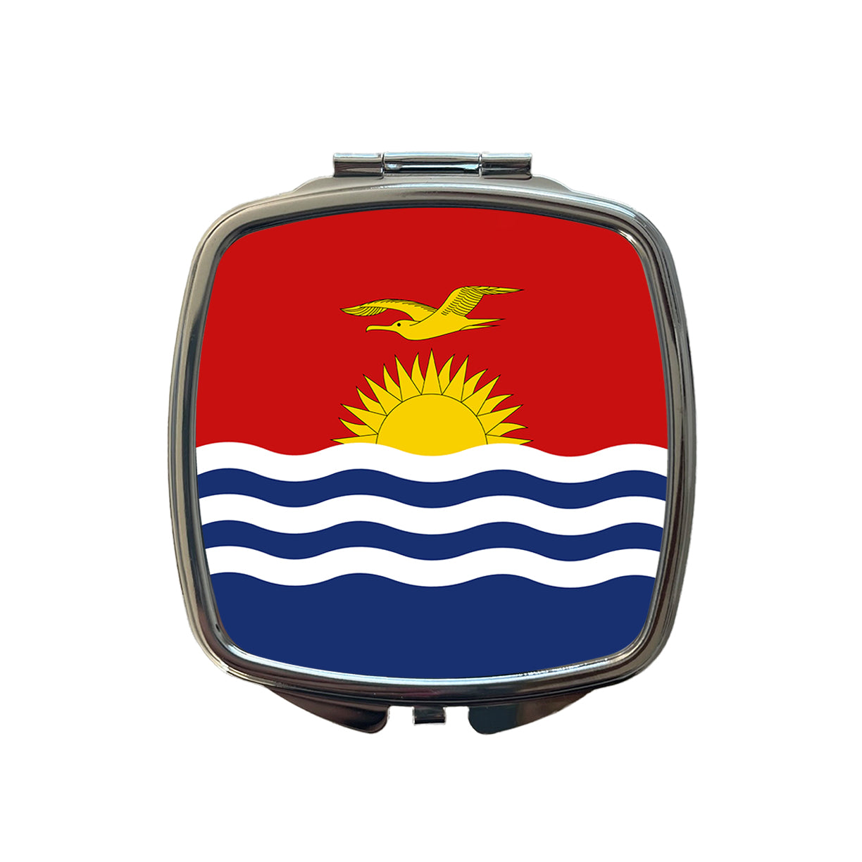 Kiribati Country Flag Small Travel Purse Handbag Pocket Makeup Compact Mirror