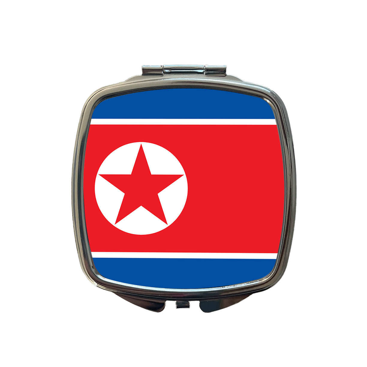 Korea (the Democratic People's Republic of) Country Flag Small Travel Purse Handbag Pocket Makeup Compact Mirror