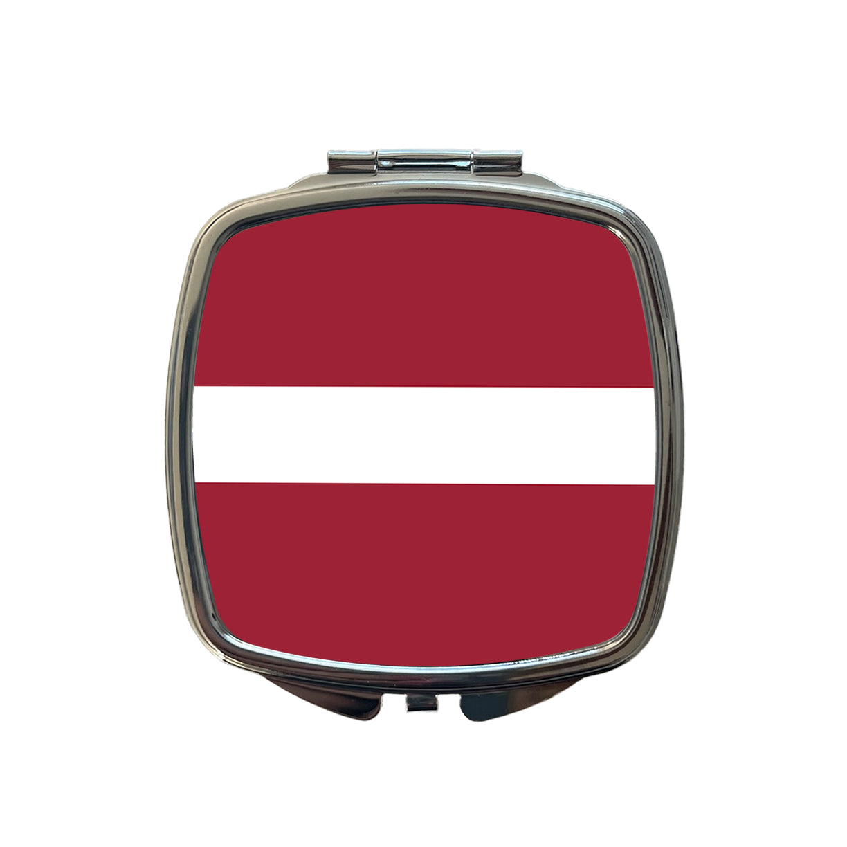 Latvia Country Flag Small Travel Purse Handbag Pocket Makeup Compact Mirror