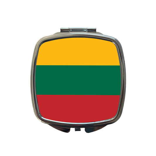 Lithuania Country Flag Small Travel Purse Handbag Pocket Makeup Compact Mirror