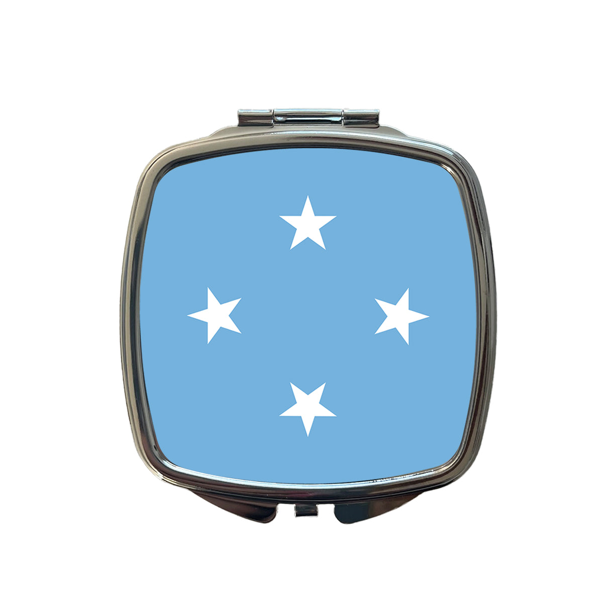 Micronesia Country Flag Small Travel Purse Handbag Pocket Makeup Compact Mirror