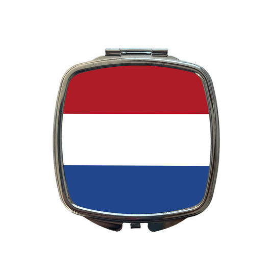 Netherlands (the) Country Flag Small Travel Purse Handbag Pocket Makeup Compact Mirror