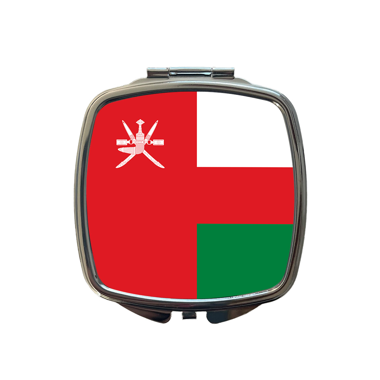 Oman Country Flag Small Travel Purse Handbag Pocket Makeup Compact Mirror