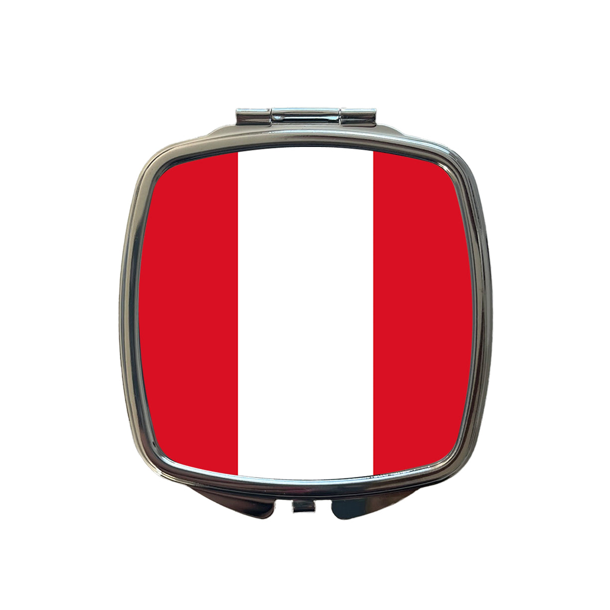 Peru Country Flag Small Travel Purse Handbag Pocket Makeup Compact Mirror