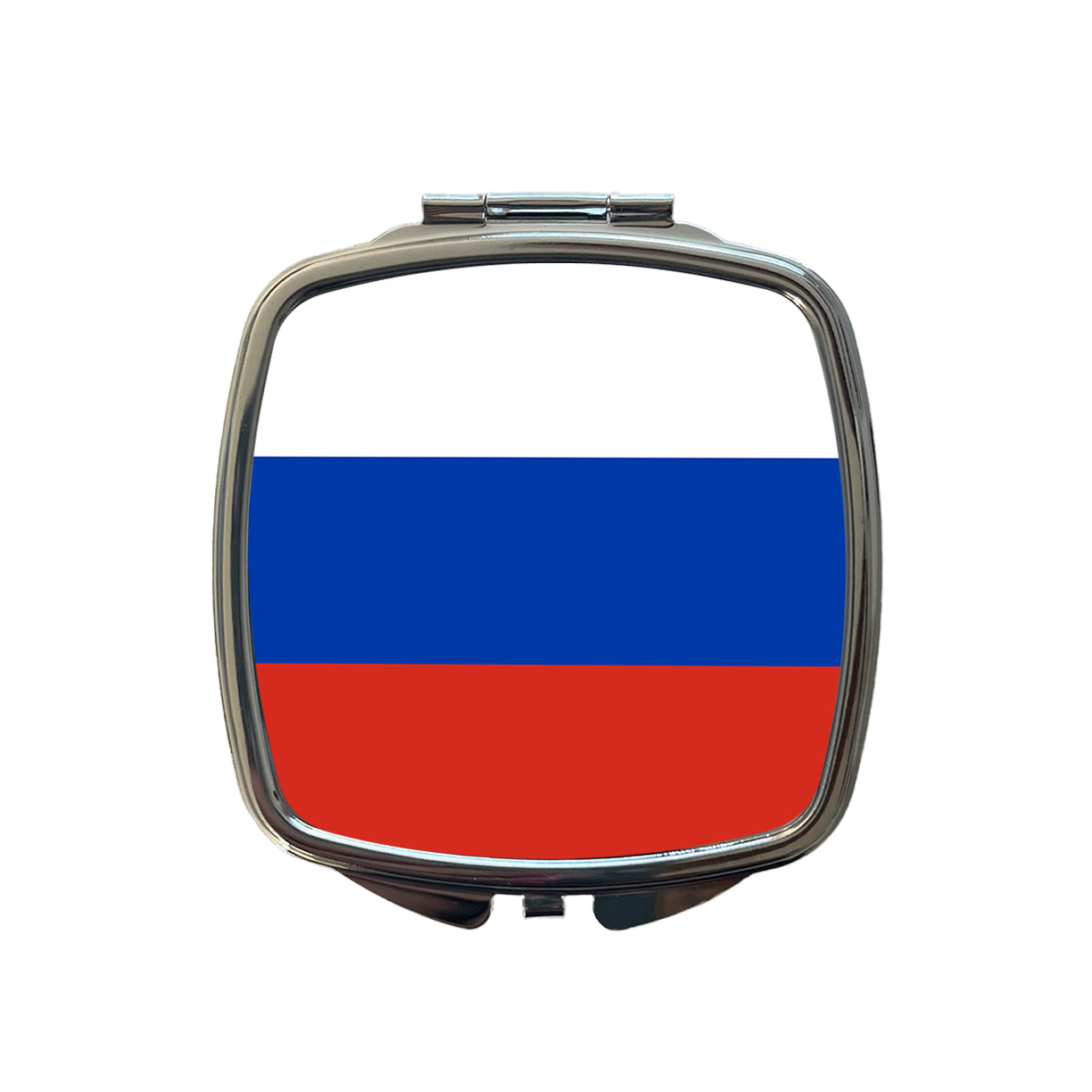 Russian Federation Country Flag Small Travel Purse Handbag Pocket Makeup Compact Mirror