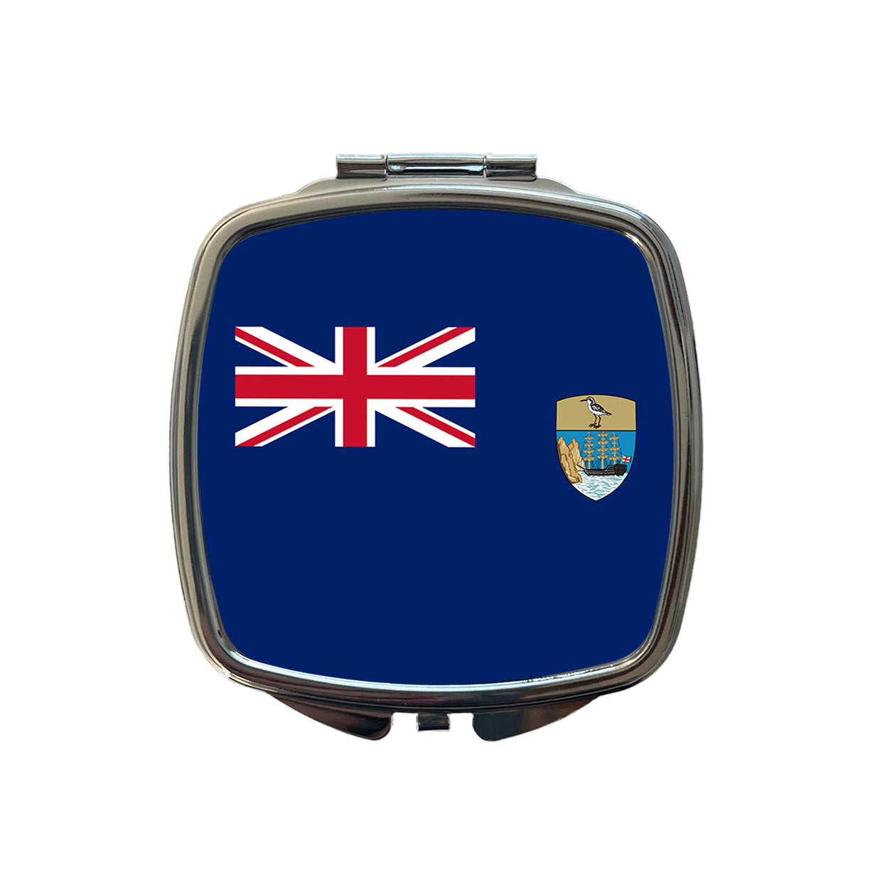 Saint Helena, Ascension and Tristan da Cunha Country Flag Small Travel Purse Handbag Pocket Makeup Compact Mirror