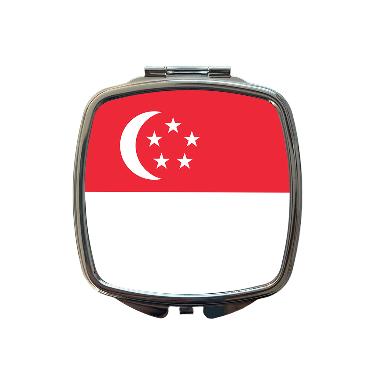 Singapore Country Flag Small Travel Purse Handbag Pocket Makeup Compact Mirror