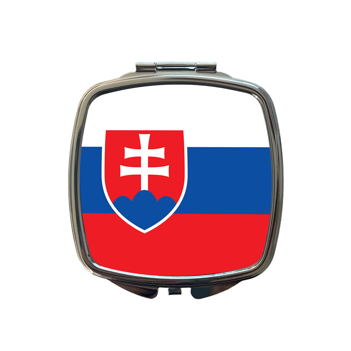 Slovakia Country Flag Small Travel Purse Handbag Pocket Makeup Compact Mirror