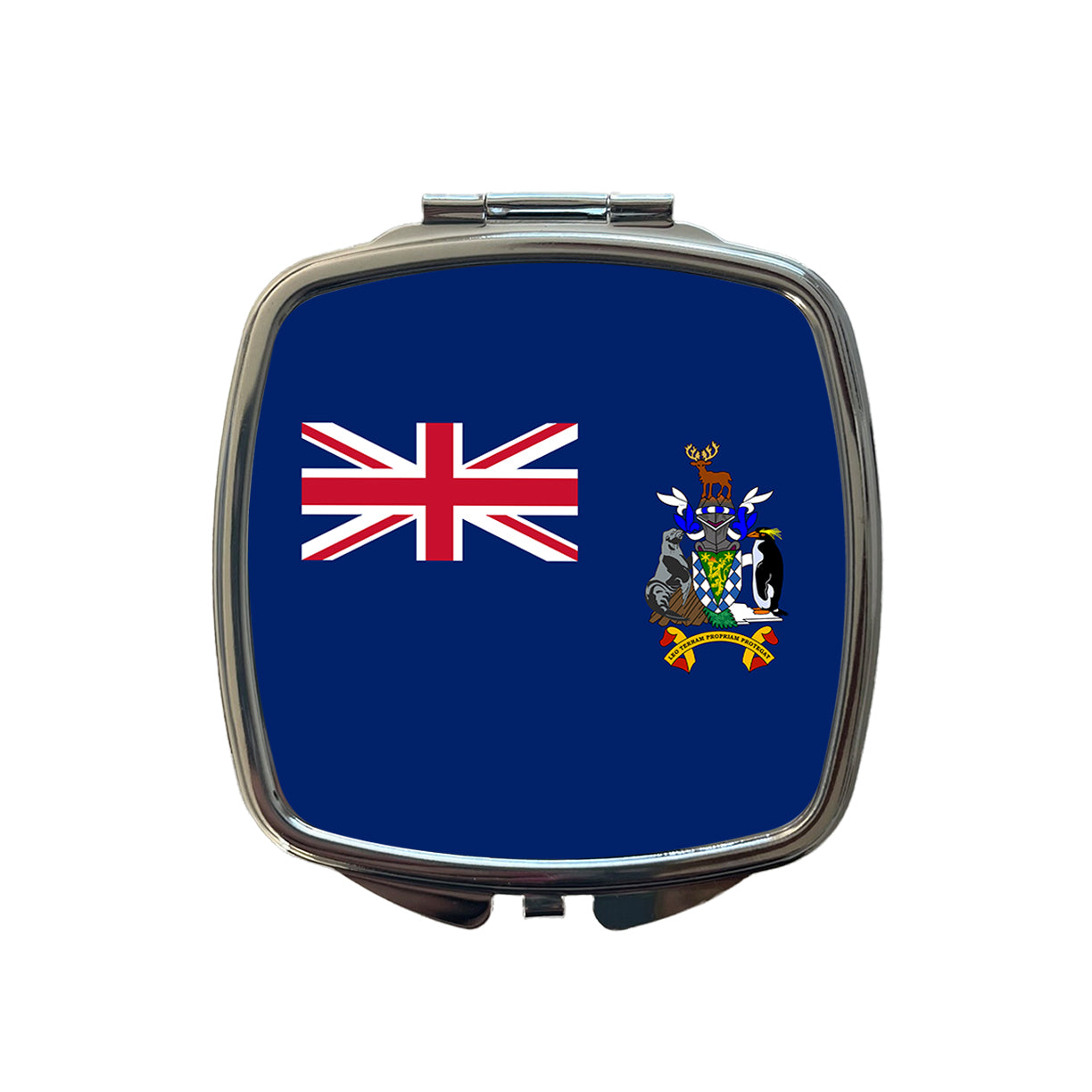 South Georgia and the South Sandwich Islands Country Flag Small Travel Purse Handbag Pocket Makeup Compact Mirror