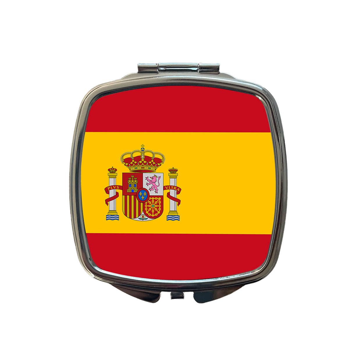 Spain Country Flag Small Travel Purse Handbag Pocket Makeup Compact Mirror