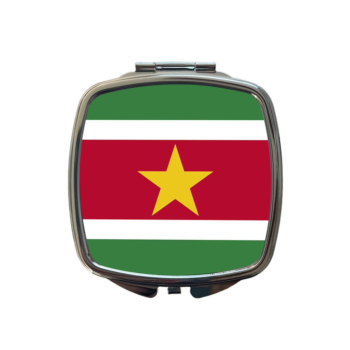Suriname Country Flag Small Travel Purse Handbag Pocket Makeup Compact Mirror