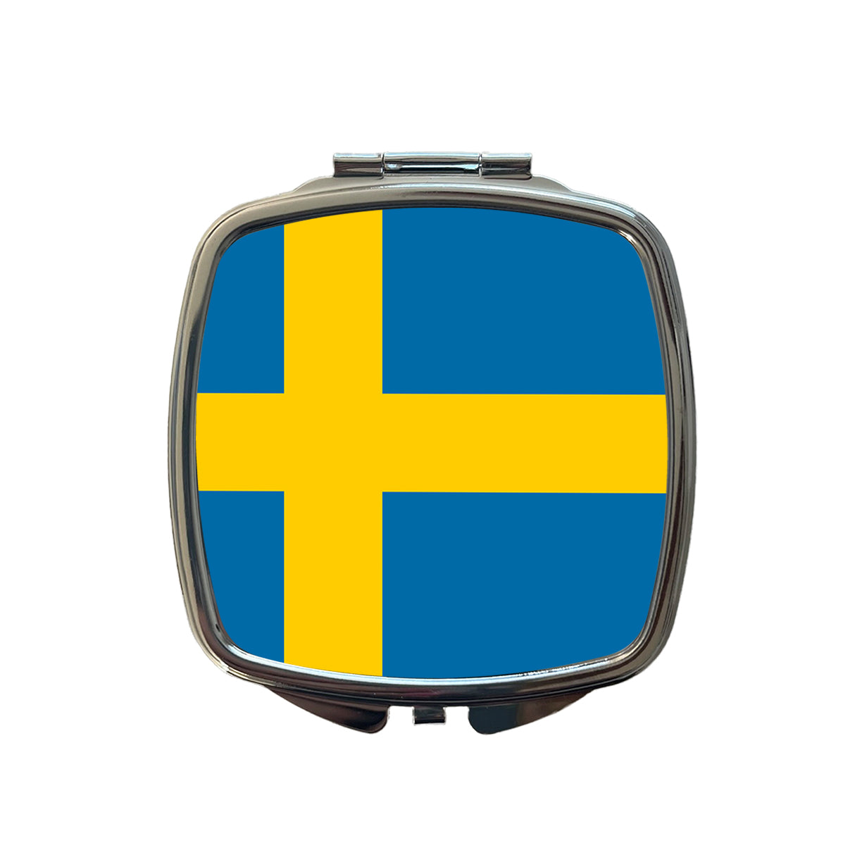 Sweden Country Flag Small Travel Purse Handbag Pocket Makeup Compact Mirror