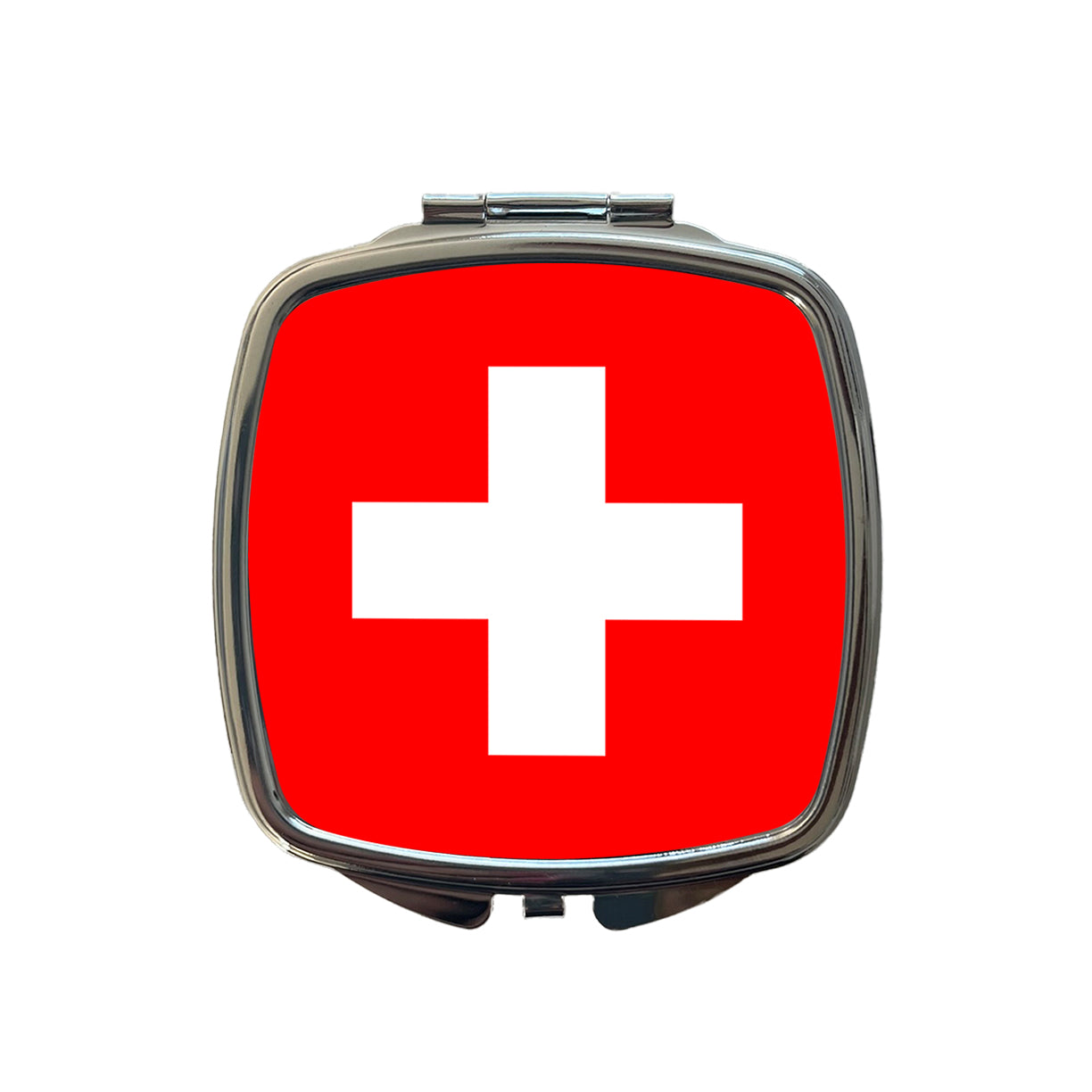Switzerland Country Flag Small Travel Purse Handbag Pocket Makeup Compact Mirror
