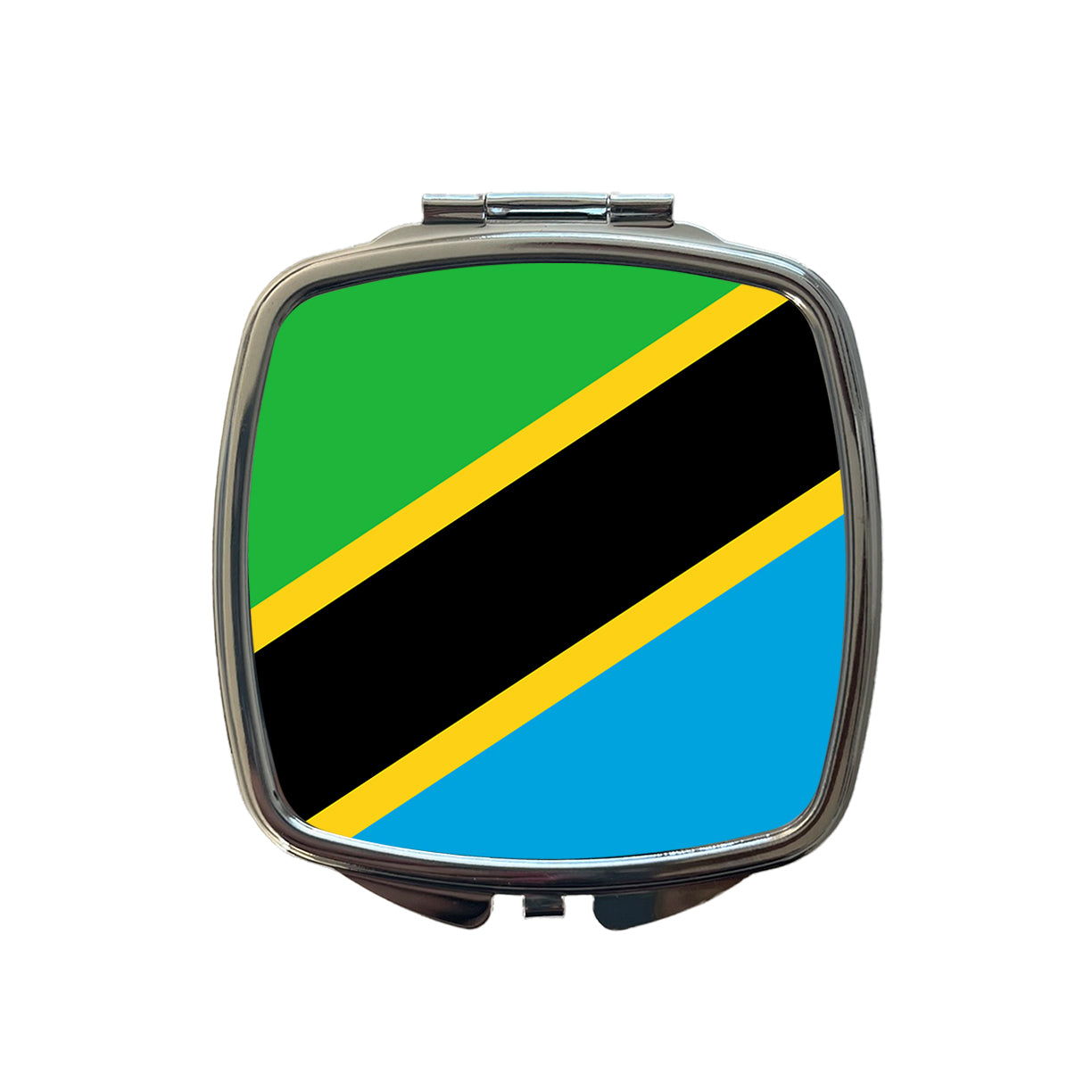 Tanzania, United Republic of Country Flag Small Travel Purse Handbag Pocket Makeup Compact Mirror