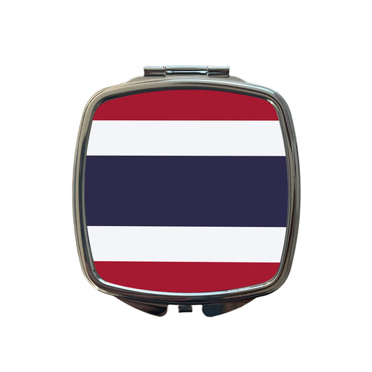 Thailand Country Flag Small Travel Purse Handbag Pocket Makeup Compact Mirror