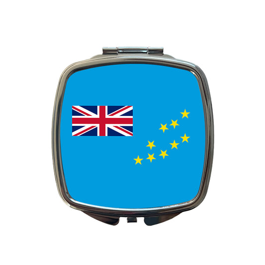 Tuvalu Country Flag Small Travel Purse Handbag Pocket Makeup Compact Mirror