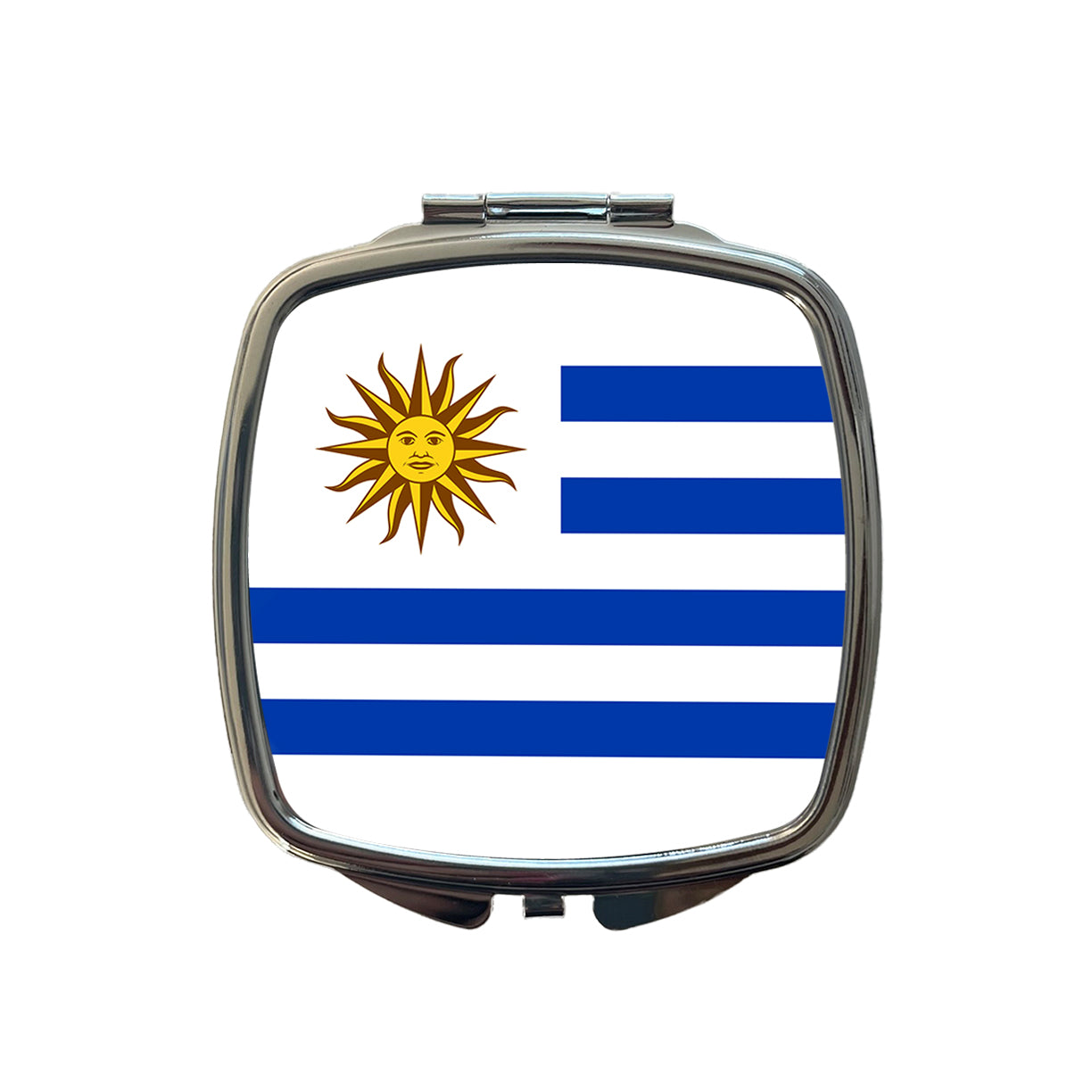 Uruguay Country Flag Small Travel Purse Handbag Pocket Makeup Compact Mirror