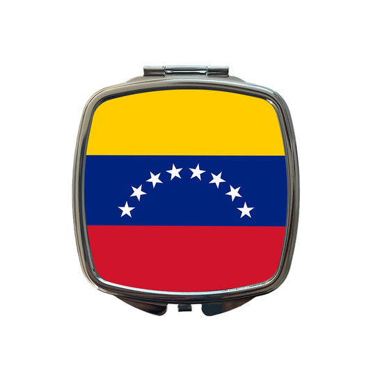 Venezuela Country Flag Small Travel Purse Handbag Pocket Makeup Compact Mirror