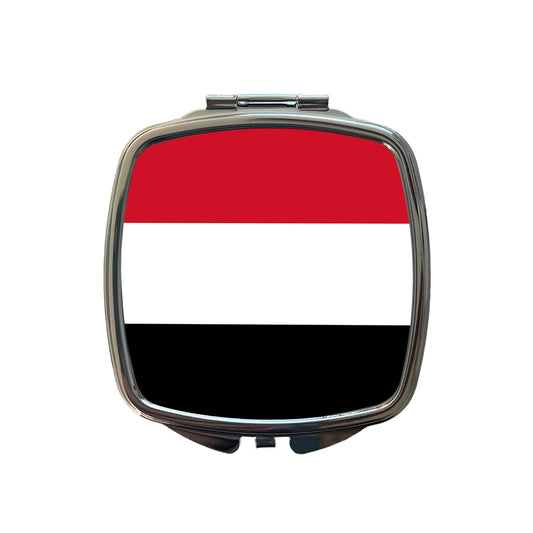 Yemen Country Flag Small Travel Purse Handbag Pocket Makeup Compact Mirror