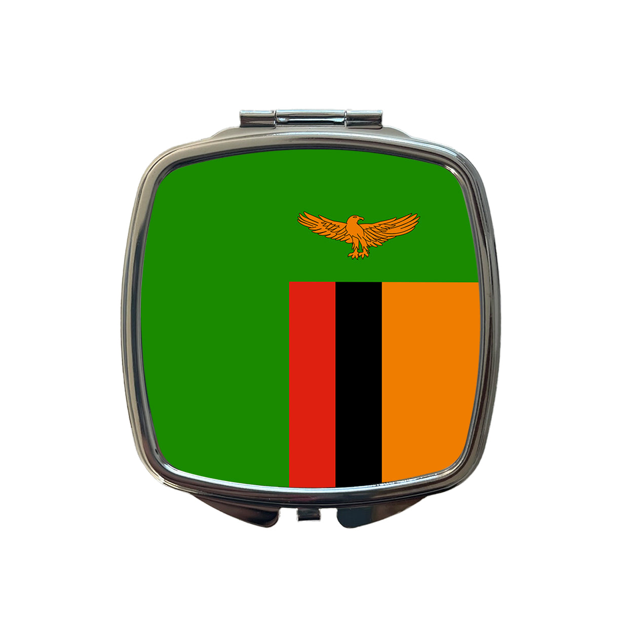 Zambia Country Flag Small Travel Purse Handbag Pocket Makeup Compact Mirror