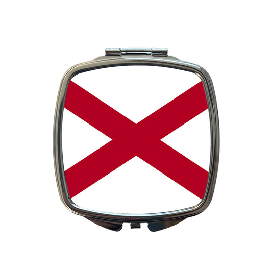 Alabama AL State Flag Small Travel Purse Handbag Pocket Makeup Compact Mirror