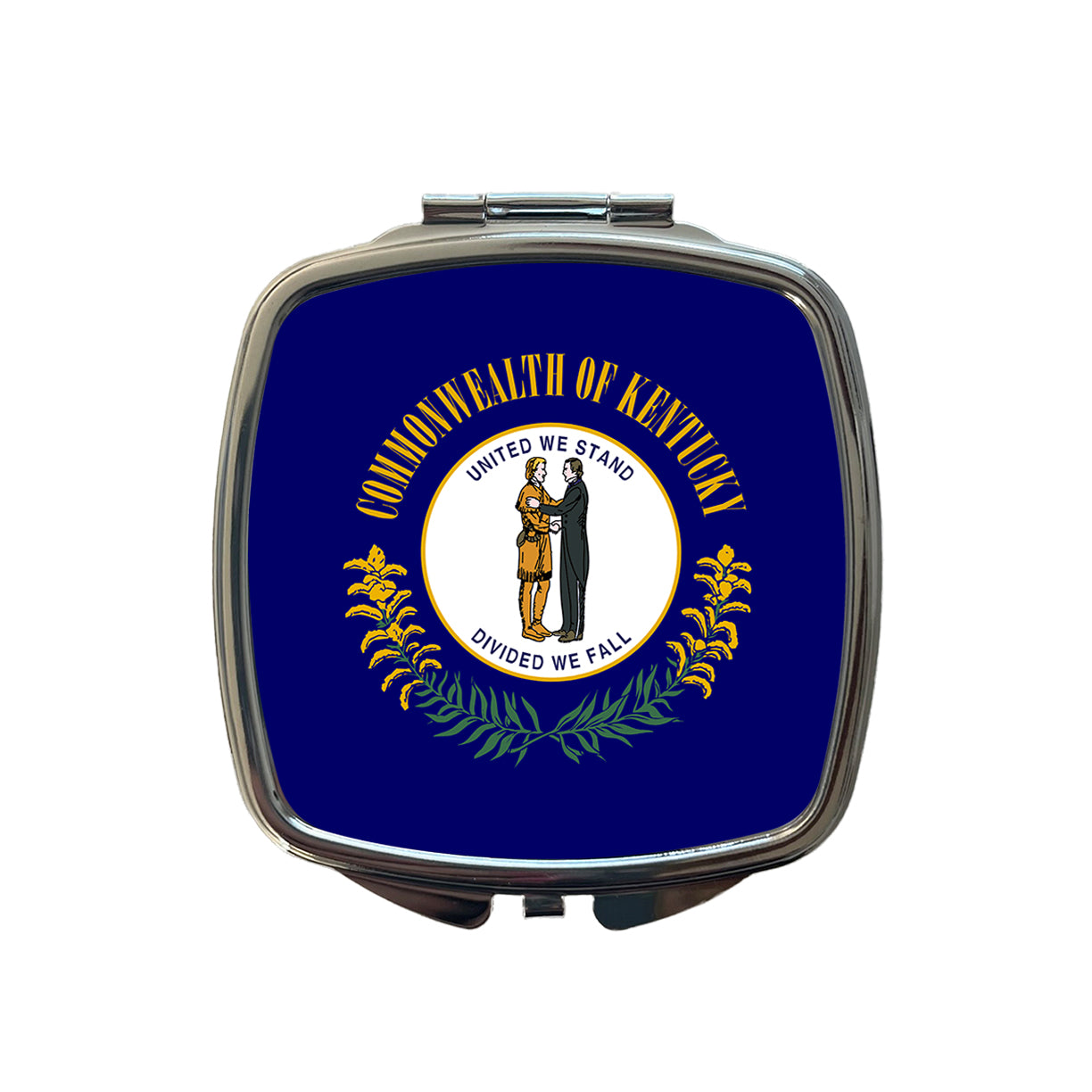 Kentucky KY State Flag Small Travel Purse Handbag Pocket Makeup Compact Mirror