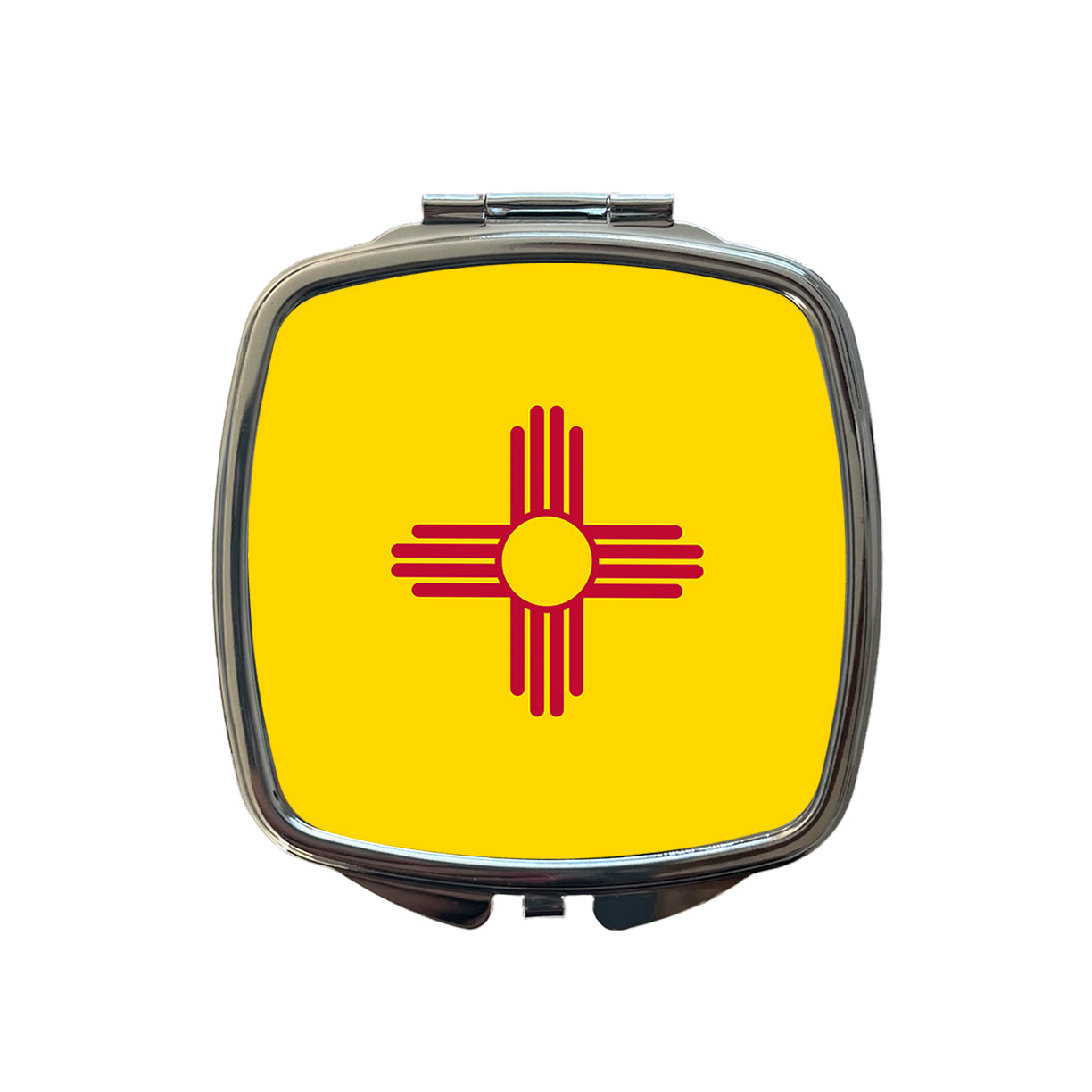 New Mexico NM State Flag Small Travel Purse Handbag Pocket Makeup Compact Mirror