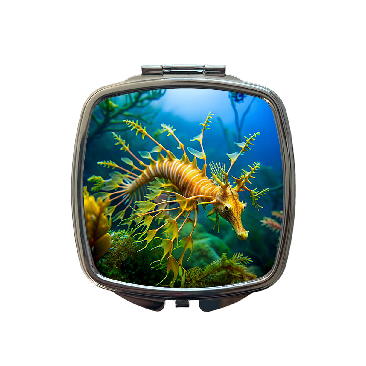 Leafy Seadragon Swimming Small Travel Purse Handbag Pocket Makeup Compact Mirror