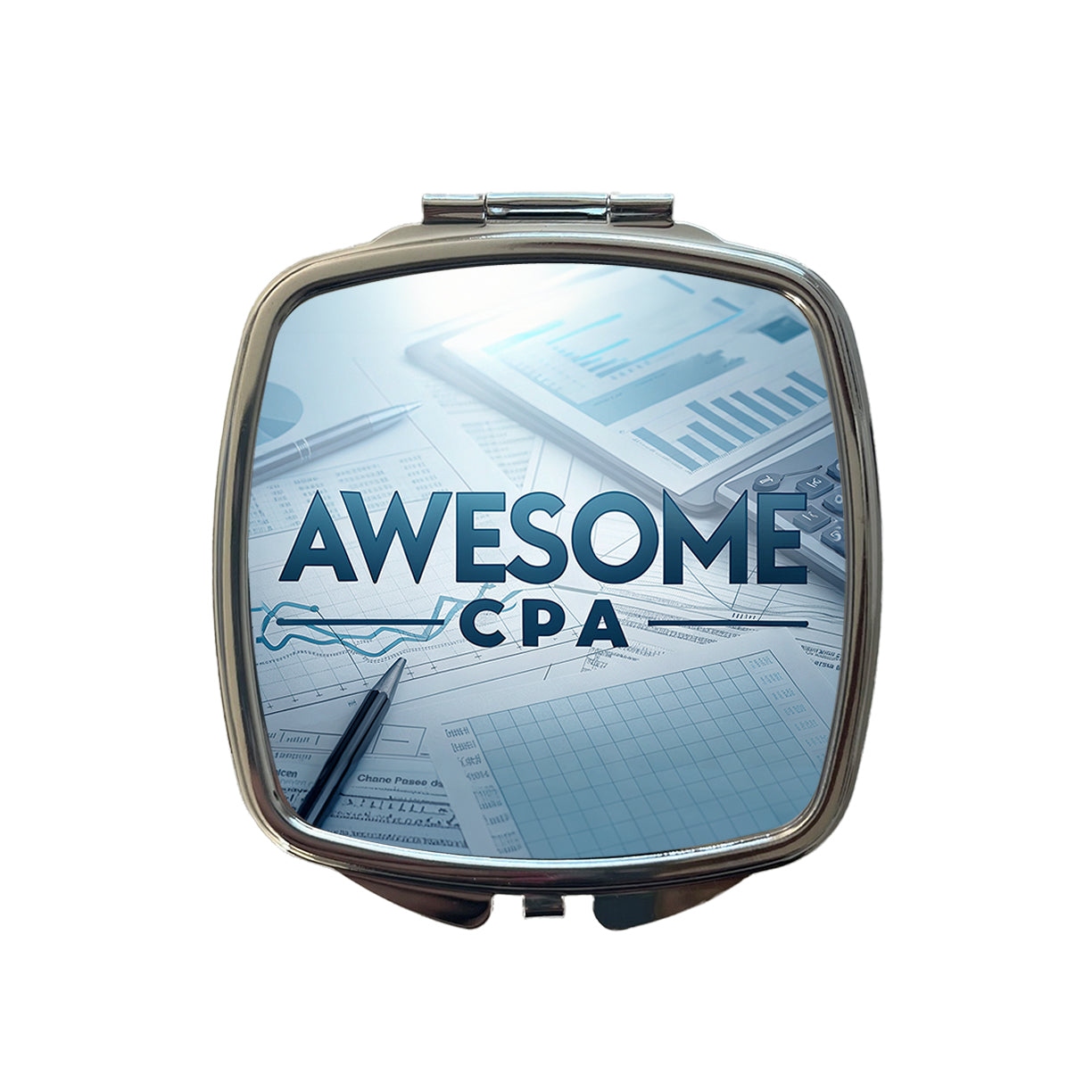 Awesome CPA Inspirational Small Travel Purse Handbag Pocket Makeup Compact Mirror