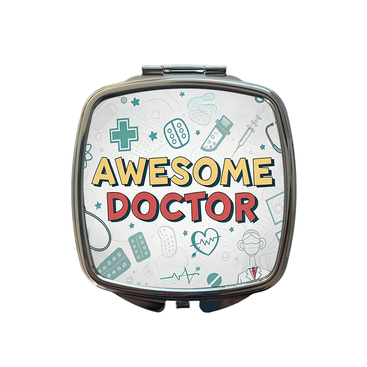 Awesome Doctor MD Inspirational Small Travel Purse Handbag Pocket Makeup Compact Mirror