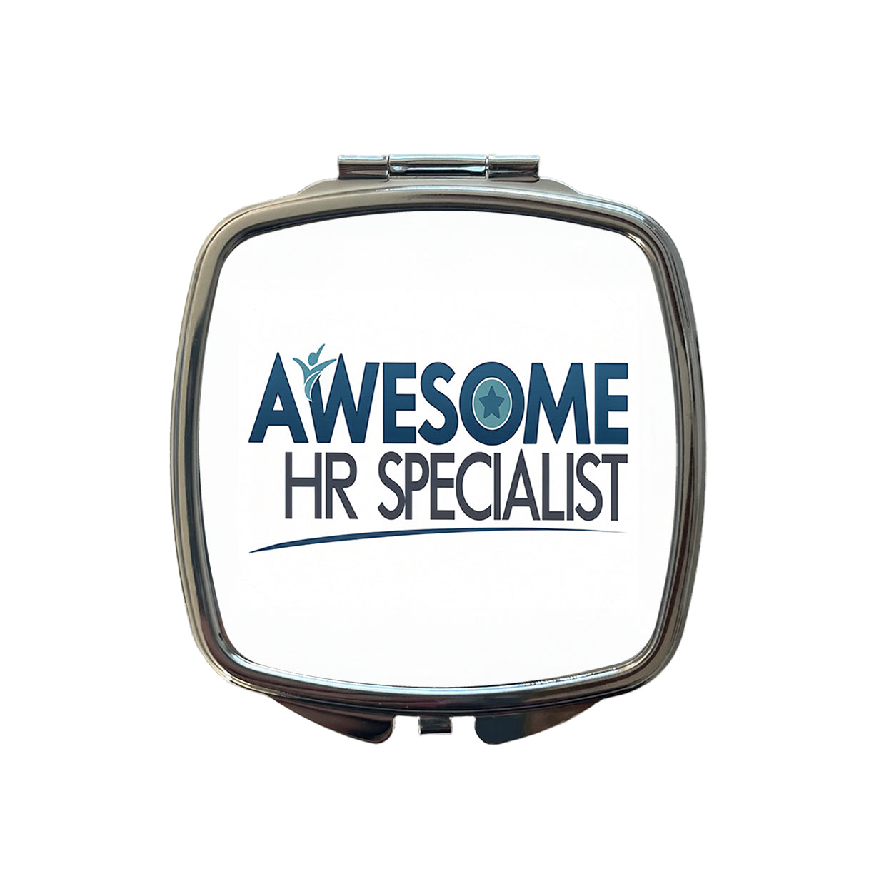Awesome HR Specialist Human Resources Inspirational Small Travel Purse Handbag Pocket Makeup Compact Mirror