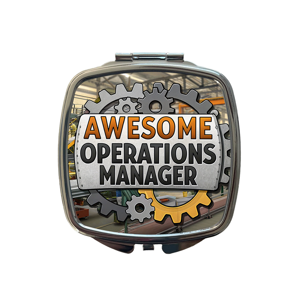 Awesome Operations Manager Factory Manufacturing Inspirational Small Travel Purse Handbag Pocket Makeup Compact Mirror