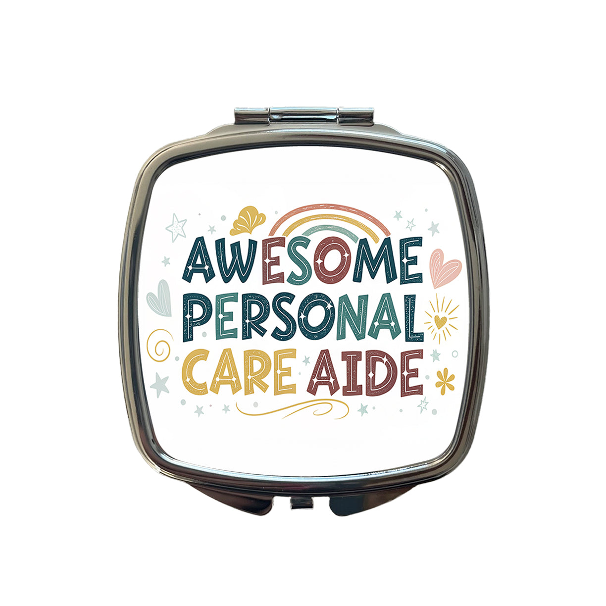 Awesome Personal Care Aide Home Health Inspirational Small Travel Purse Handbag Pocket Makeup Compact Mirror