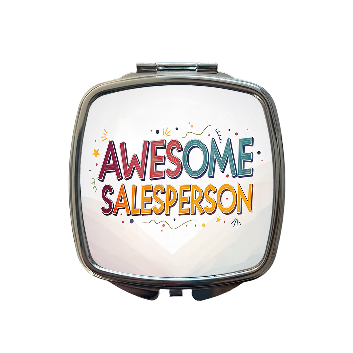 Awesome Salesperson Inspirational Small Travel Purse Handbag Pocket Makeup Compact Mirror